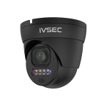 IVSEC 8MP 4K Ultra-HD Motorized Sony Sensor 25fps Full Colour Dome Security Camera Black