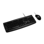 Kensington K70316US Pro Fit Washable Wired Keyboard & Mouse Combo - Black