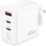 Comsol 65W USB-C + A Wall Charger - White