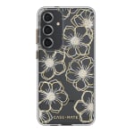 Case-Mate Floral Gems Case For Samsung Galaxy S24+ - Gold