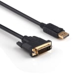 Generic 2m Displayport To DVI-D Cable Black