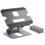 J5create JTS327 Aluminium Multi-Angle 6-in-1 USB-C 4K Docking Laptop Stand