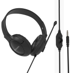 Verbatim Multimedia Headset with Noise Cancelling Boom Mic Black