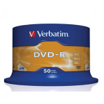 Verbatim 16x DVD-R Disc 4.7GB Spindle Pack of 50