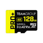 Team Group PRO 128GB MicroSDXC Memory Card Black/Yellow