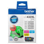 Brother LC432XL High Yield Ink Cartridges Colour Pack Cyan/Magenta/Yellow