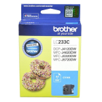 Brother LC233C Cyan Ink Cartridge 550 Pages