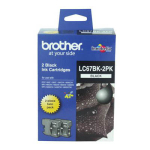 Brother LC67BK Black Twin Pack 450 Pages Each