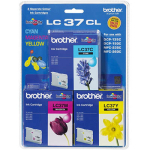 Brother LC37CL Ink Cartridge Value Pack Cyan/Magenta/Yellow LC-37CL-3PK