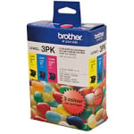 Brother LC40 Ink Cartridge Value Pack Cyan/Magenta/Yellow LC-40CL-3PK