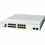 Cisco Catalyst 1300 16-Port GE Full PoE 2x1G Switch