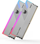 Predator Vesta II RGB 32GB 2x 16GB DDR5 6400MHz CL32 Desktop Memory Silver