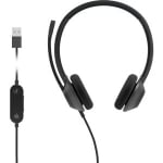 Cisco Headset 322 Wired Dual Carbon USB Black