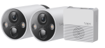 TP-Link Tapo C420S2 2 Smart Wire-Free Security Camera System White