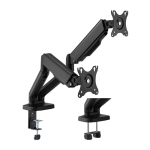 Brateck Cost Effective Spring Assisted Dual Monitor Arm Black LDT46-C024E