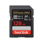 SanDisk Extreme Pro SDXC SDSDXEP 128GB Memory Card Black