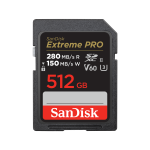 SanDisk Extreme Pro SDXC SDSDXEP 512GB Memory Card Black