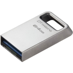 Kingston 64GB DT Micro USB 3.2 Flash Drive Silver