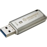 Kingston 16GB IronKey Locker+ 50 USB Flash Drive Silver