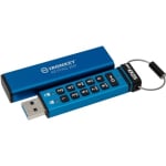 Kingston 128GB IronKey Keypad 200 USB Flash Drive Blue