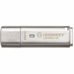 Kingston 256GB IronKey Locker+ 50 USB Flash Drive Silver