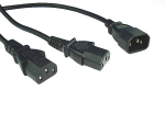 Generic 0.5m Iec C14 To 2 X Iec C13 Cable