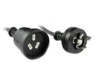 Generic 15m Power Extension Cord Black