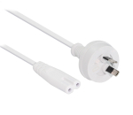 Generic 1m Wall To Iec C7 Power Cable In White