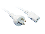 Generic 1m White Iec C13 Power Cable