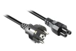 Generic 2m European Plug To Iec C5 Cloverleaf Power Cable