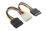 Generic 15cm 2x Sata To Molex Adaptor