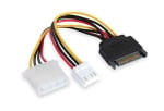 Generic 15cm Sata M To Molex & Floppy